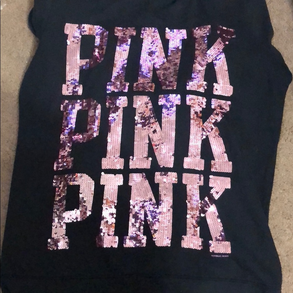 Black pink Victoria secret sweater